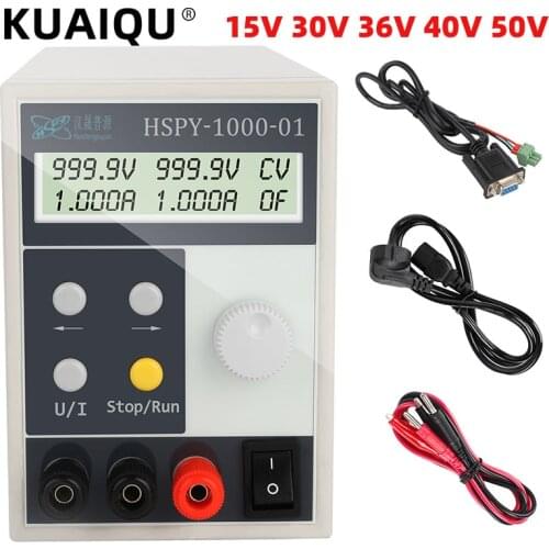 15V 30V 36V 40V 50V HSPY Adjustable Laboratory Power Supply Programmable Switched Source Can Connect To Computer 0.1V 0.001A
