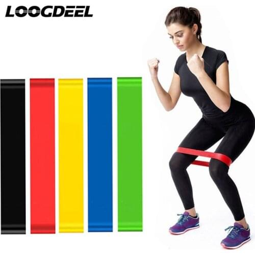 Yoga Resistance Rubber Bands Fitness Elastic Bands 0.35mm-1.1mm Training Fitness Gum Pilates Sport Crossfit Workout Equipment