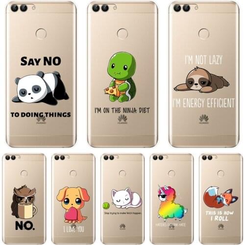 For Huawei P7 P8 P9 Lite Mini 2017 Phone Case Silicone Quotes Dog Back Cover For Huawei P20 Lite Pro P9 P10 Plus P Smart Case