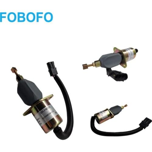 For Liugong 50C/50CN Weichai engine 24V cut solenoid valve 612600180175 SA-4813-12 D117A