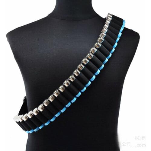 Tactical 27 Rounds Cartridge Shoulder Belt 12 Gauge Ammo Holder Outdoor Military Airsoft Hunting Gun Accessories Shell Belt