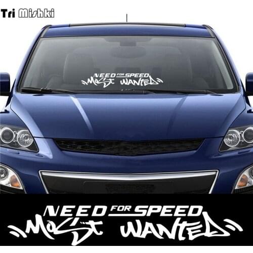 Tri Mishki HZX1119# Need for speed Most Wanted car sticker funny Vinyl Decals Motorcycle Accessories Stickers
