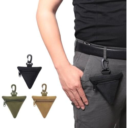 Tactical Molle Military Running Pouch Earphone Bag Portable Key Coin Purse With Hook Mini Pocket Camping Bags Wallet