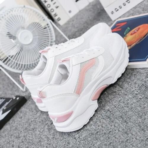 Women sports shoes Tennis female white sneakers vulcanize tennis Summer casual Womens Flat running shoes Lightweight Breathable