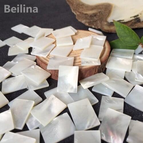1lot(10pcs) 20mm /15mm/2mm white Natural mother of pearl shell DIY musical instrument accessories and wood inlay carved material