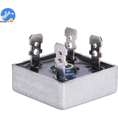 1Pcs 50A 1000V Metal Case Single Phases Diode Bridge Rectifier KBPC5010 AL