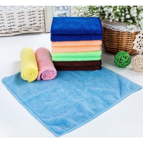 1PC Microfiber Wash Clean Towels Cleaning Cloths Blue Car Furniture Cleaning Duster Soft Cloths 30x30cm OK 0609