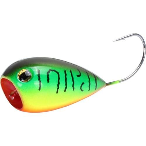 1PCS Fishing Lures Big mouth single hook hitting water waves 12.2g 8cm Bait Hard Bait Artificial Wobblers Plastic Fishing Tackle