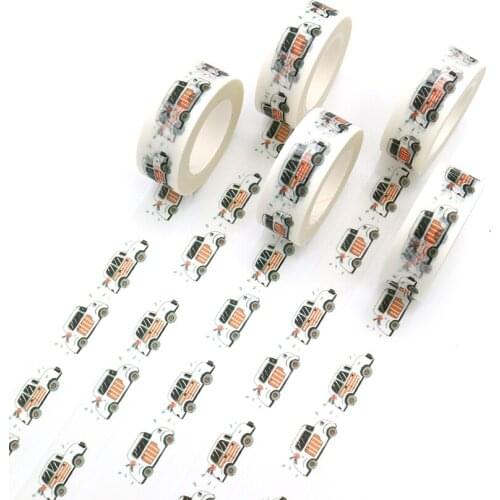 1PCS Creative Car Washi Tape Decoration Roll Diy Decorative Sticky Paper Masking Tape Self Adhesive Tape Scrapbook Tape