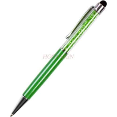 10pcs touch screen pen dual-use ball-point pen smartphone tablet capacitor pen crystal pen signature pen student pen