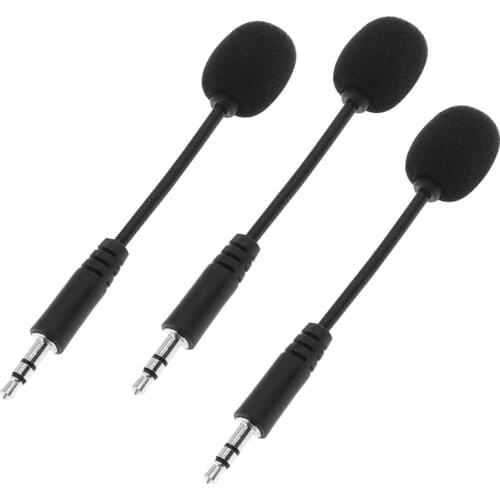 3pcs/Lot 3.5mm Wired Stereo Studio Gaming Headset Mic For Recorder Desktop Computer