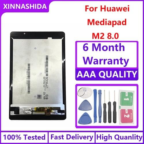 White/Gold 8.0 inch LCD DIsplay + Touch Screen Panel Digitizer Assembly For Huawei Mediapad M2 M2-801L M2-802L M2-803L