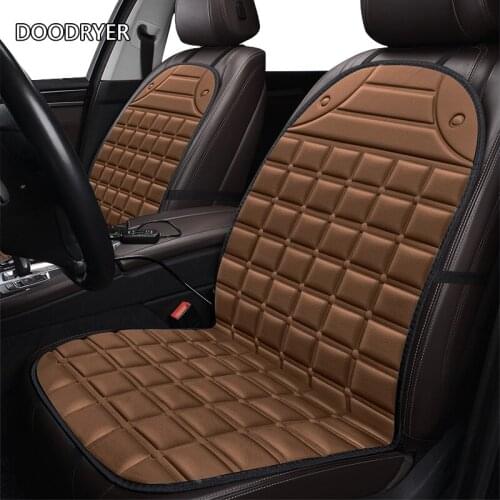 DOODRYER Heated car seat cover for Peugeot 407 4008 307 206 5008 3008 607 2008 508 308 408 301 201 auto styling accessories