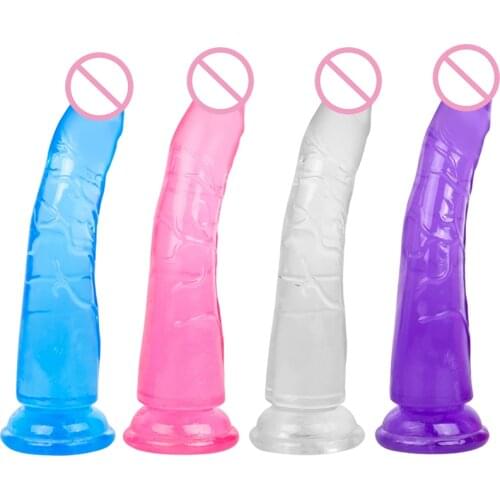 Dildo No Vibrator Set Toys For Women And Men Male Masturbator Adult Toy Erotic Jelly Vagina Clitoris Stimulator Female Sex Shop