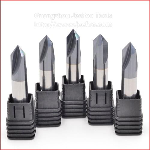 3/6/10/12mm Chamfer End Mill Tool 90 Degrees 2 Flute Chamfer Cutter Chamfer Router Bit Carbide Milling Cutter