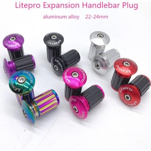 Mountain Road Bike Handlebar Plug Litepro Aluminum Alloy Cap Expansion Handle Grips Plugs Folding Bicycle Parts