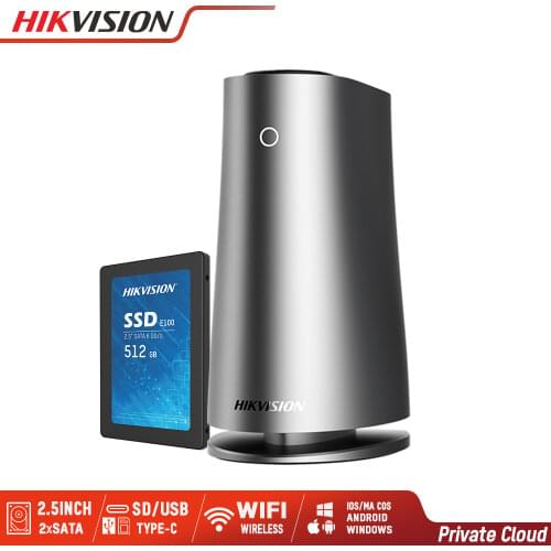 Hikvision HikStorage NAS Private Cloud Sharing Server for Home/Office WiFi Network Attached Storage support HDDs/SSDs 2.5 inch