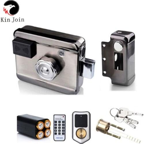 Induction anti-theft lock door lock indoor brush cartoon with outdoor wooden door rental house iron door single hole electronic