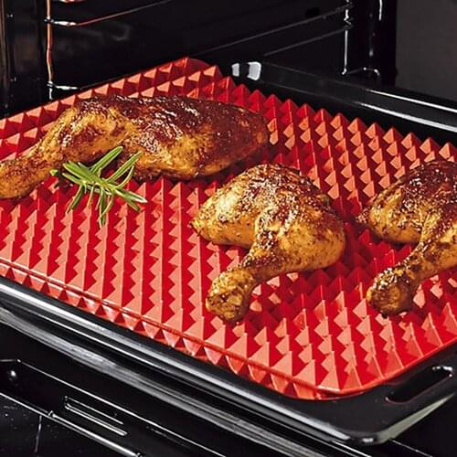 BBQ Grill Mat Non-stick Barbecue Heat-Resistant Reusable Baking Pad Meshes Easy to Clean Suitable for Gas Charcoal Electric