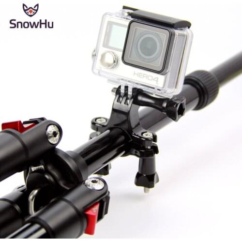 SnowHu for Gopro Accessories Bike Handlebar Seatpost Pole Mount Tripod for Gopro Hero 9 8 7 6 5 4 Yi 4K SJCAM SJ4000 camera GP01