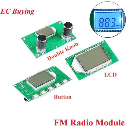FM Radio Module Receiver Module PLL LCD Stereo Digital FM Radio Wireless Stereo Board LCD Display Noise Reduction 87-108MHz