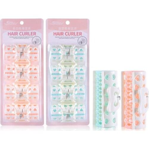 Multi-functional Plastic Hair Clip Curlers Curly Hair Does Not Injure Large 4 Packing Hair Curling Tools SU265