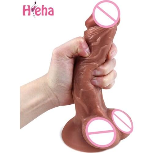 Soft Silicone Realistic Dildo Skin Touch Huge Penis Suction Cup Dildos Consolador Female Masturbation Lesbian Sex Toys for Women