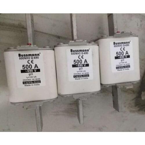 Fuses: 500NH3G-690 500A 690V NH3 gG / 355NH3G-690 400NHG3B-690 500NHG3B 630NHG3B / 800NHG3B 800NH3G 800A 500V NH3