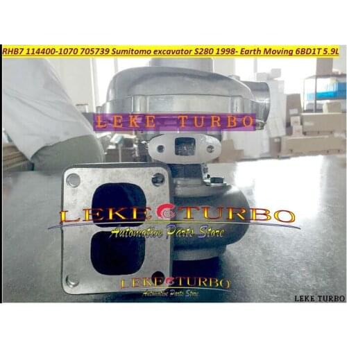 RHB7 114400-1070 1144001070 705739-5001S 705739 Turbo Turbocharger For Sumitomo excavator S280 280 083 Earth Moving 6BD1 6BD1T