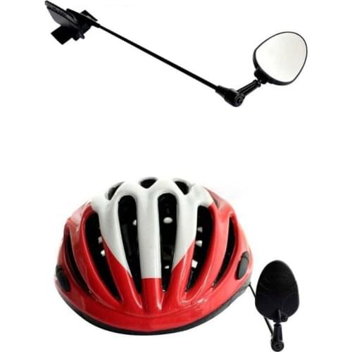 Riding Helmet Rear View Mirror Bicycle Scratch Resistant Glass Lens Mountain Bike Accessories Multipurpose Modification Cycling