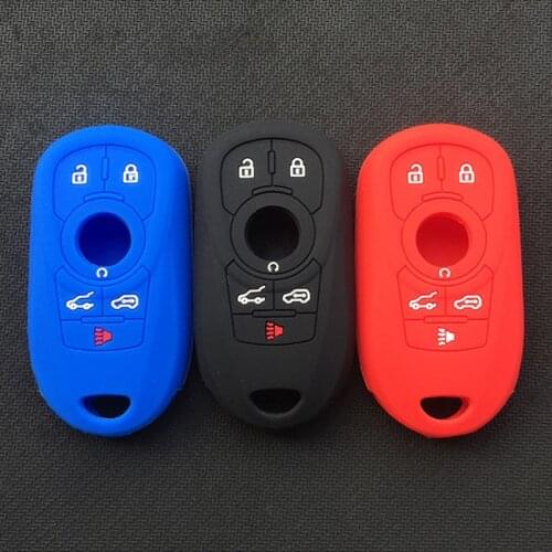 Silicone car key cover case for Buick GL8 2017 6button car key