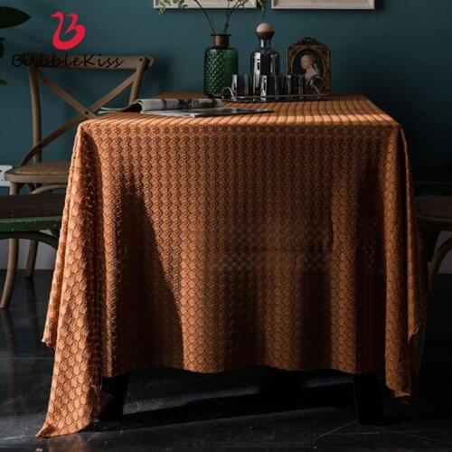 Bubble Kiss Hollow Out Tablecloth Exquisite Lace Fabric Home Fashion Table Cover ​Solid Color Hotel Dining Decoration Tablecloth