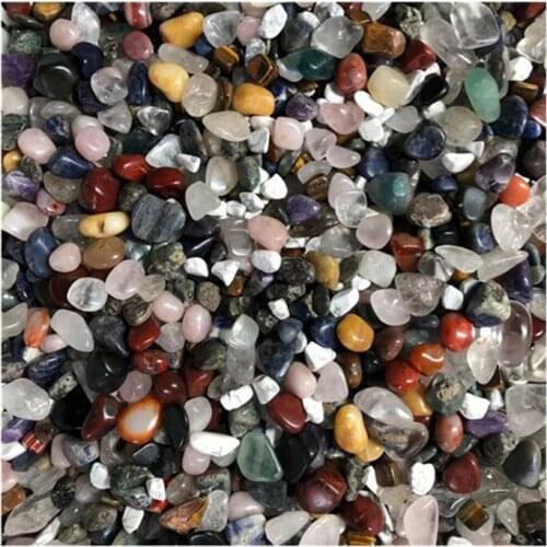 Mixed Materials Crystal Tumbled Stones Polished Gemstone For Decoration