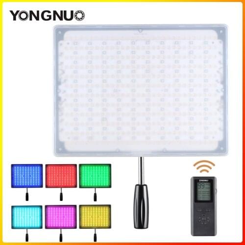 YONGNUO YN600 RGB LED Video Light 3200-5600k RGB Adjustable Brightness CRI95 Remote Controller for Sony Camera studio lighting