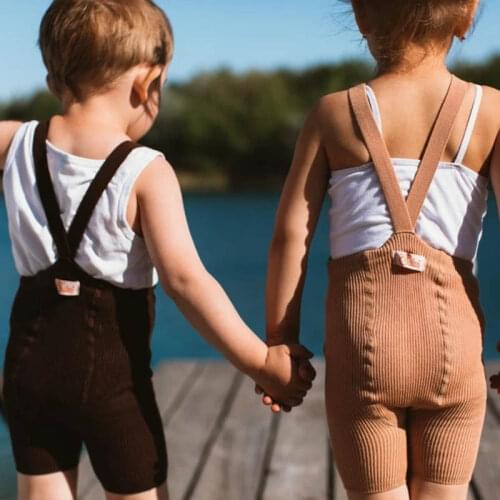2021 Spring Summer Baby Shorty Tights New Soft Cotton Knit Kids Children Boy Girl Shorts Suspenders Tights