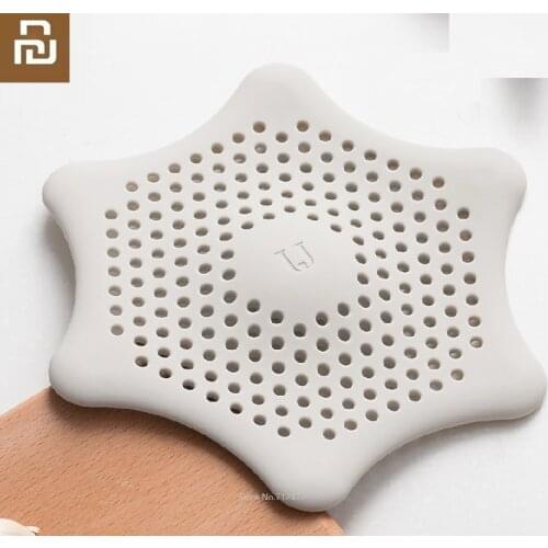 Youpin New Silicone filter Bathroom kitchen Silicone hair filter sink strainer Prevent sewer clogging