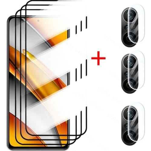 Protective Glass for Xiaomi Redmi Note 10 10T 8 9 Pro Note10 9s 10s 5G Screen Protectors Poco X3 Pro NFC F3 GT M3 Camera Film