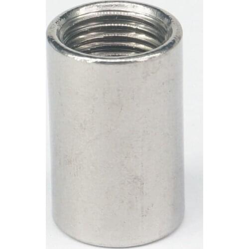 1/4" BSP Female Thread 304 Stainless Steel Pipe Fitting Full Socket Round Connector for water oil air
