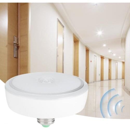 15W Night Light Human Body Infrared Sensor Light E27 Lamp with Light Induction Ceiling Light AC85-265V