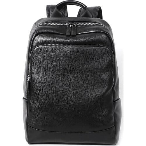 2021 New 100% Genuine Leather Backpack Mens Backpack Large Capacity Travel Backpacks Waterpoof Male Fashion BagPack Schoolbag
