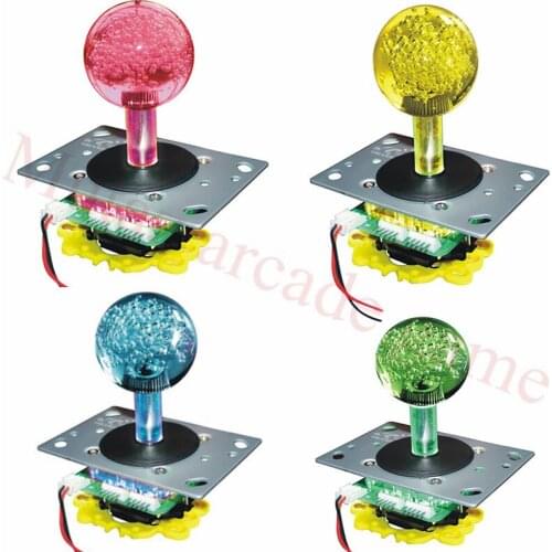 Arcade joystick 12V LED joystick Colorful lights Illuminated joystick For Arcade game fishing machine