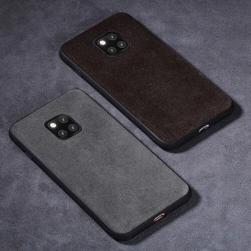 Phone Case For Huawei Mate 20 10 9 Pro P10 P20 Lite Suede leather Soft TPU Edge Cover For Honor 8X Max 9 10 Nova 3 3i capa