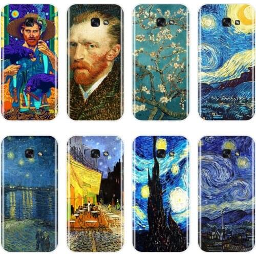 Van Gogh Case For Samsung Galaxy A3 A5 A7 2015 2016 2017 2018 Silicone Soft Back Cover For Samsung A6 A8 Plus 2018 Phone Case