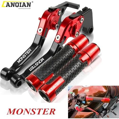 For DUCATI MONSTER1200/S/R MONSTER 1200S 1200R 2014 2015 2016 2017 2018 Motorcycle Brake Clutch Levers Handlebar Handle Grip End