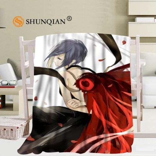Custom Tokyo Ghoul Travel Blanket Home TV Casual Relax for Family Soft Fluffy Warm Blanket