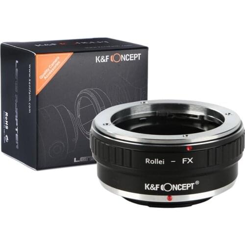 K&F Concept adapter for Rollei QBM mount lens to Fujifilm X-Pro2,X-A2,X-E1.X-T1 X-T2 X-T20 X-T3 X-T30 GFX