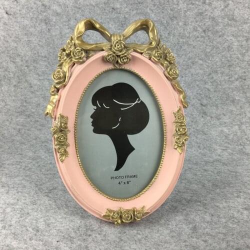 Creative home bow frame European-style wedding dress resin frame crafts photo frame home decor Modern Style