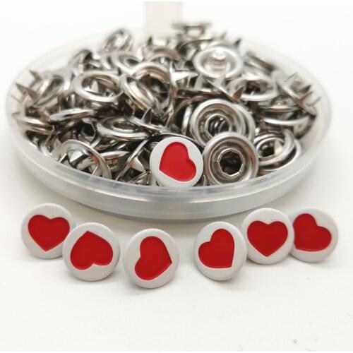 50 Set 100 set 9mm Press Studs Snap Popper Prong Fastener Buttons Sewing Craft DIY New
