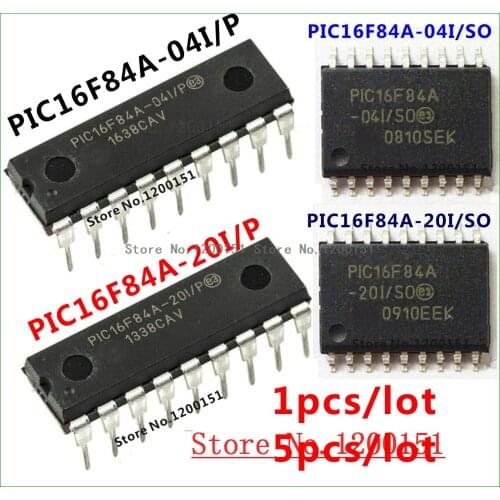 PIC16F84A PIC16F84A-04I/P PIC16F84A-20I/P DIP18 PIC16F84A-04I/SO PIC16F84A-20I/SO SOP18