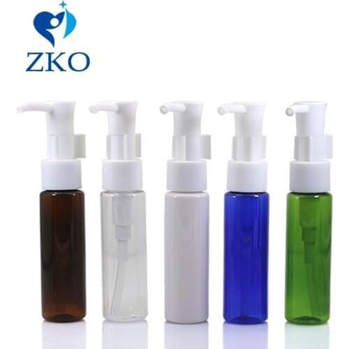 500pcs/lot 30ml PET plastic bottle oil lotion pump free shipping refillable bottle